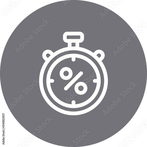 Stopwatch single icon vector illustration