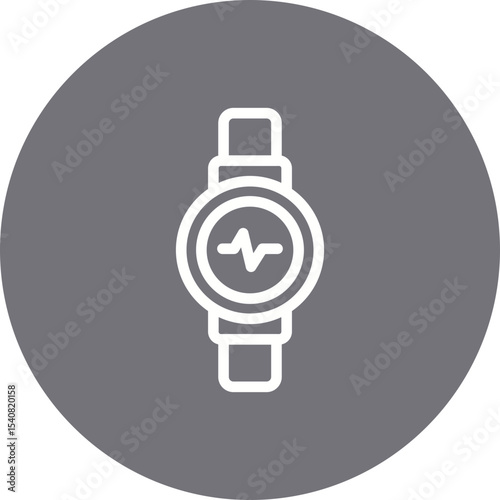 Smartwatch single icon vector illustration