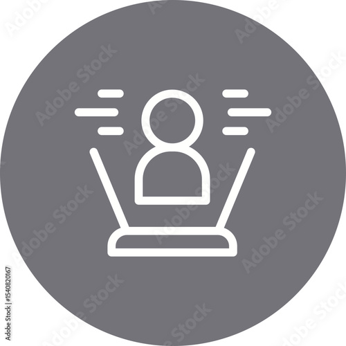 VR single icon vector illustration
