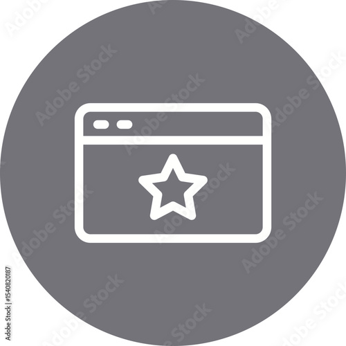Website single icon vector illustration