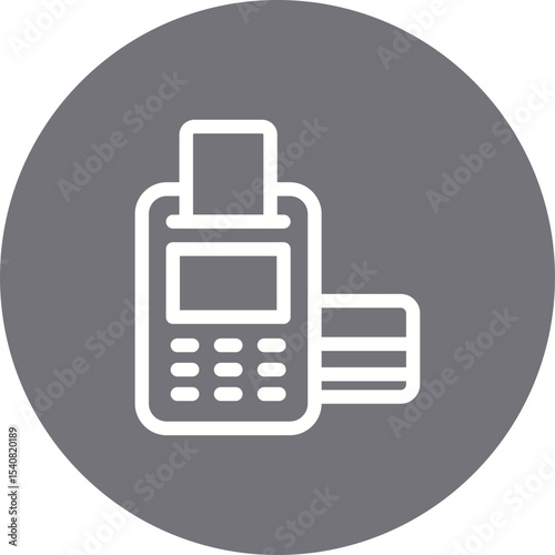 Atm Machine code single icon vector illustration