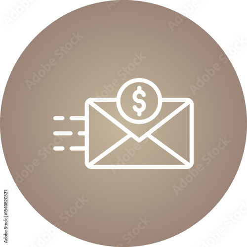 EMail single icon vector illustration