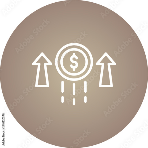 Growth single icon vector illustration