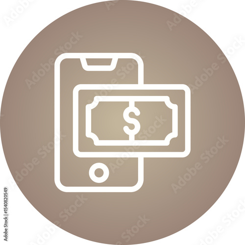 Online transcation single icon vector illustration