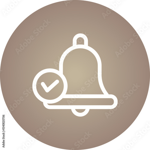 Bell single icon vector illustration