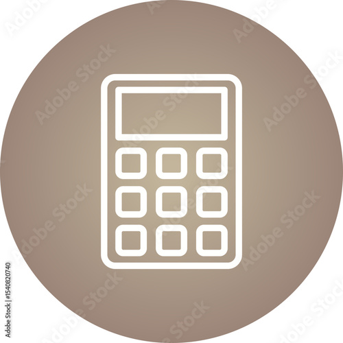 Calculator single icon vector illustration