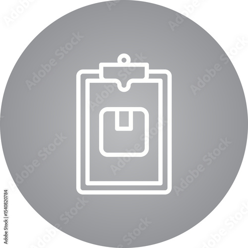 Clipboard single icon vector illustration