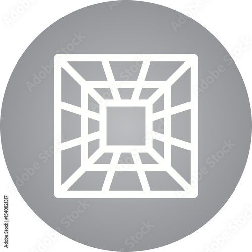 Infinity box single icon vector illustration