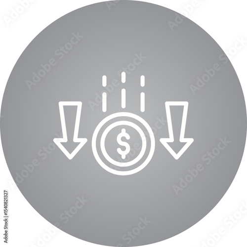Inflation single icon vector illustration