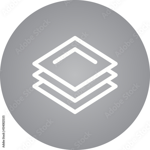Layers single icon vector illustration