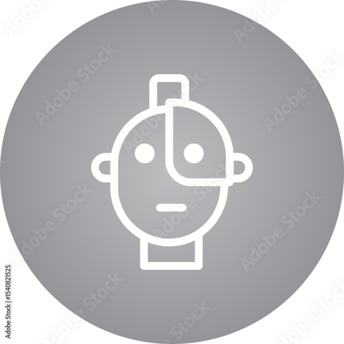 Robot single icon vector illustration