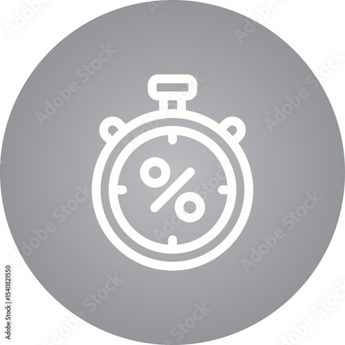 Stopwatch single icon vector illustration