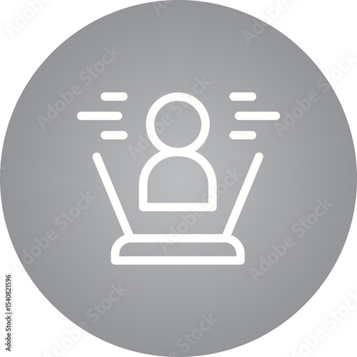 VR single icon vector illustration