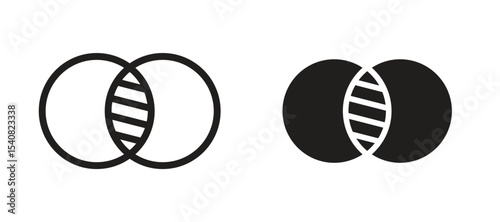 Diagram venn icon