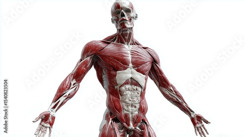 Anatomy of human body. Ai generative.