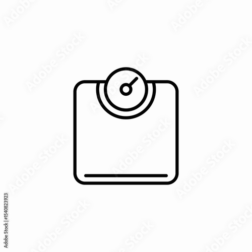 body scale icon sign vector