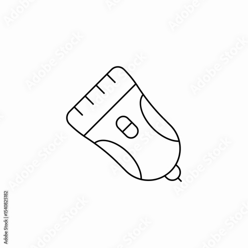 depilator hair removal icon sign vector