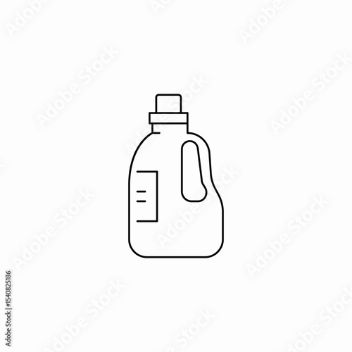 detergent bottle icon sign vector