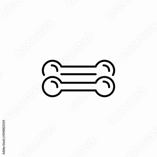 dumbbels light icon sign vector