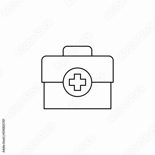 first aid kit icon sign vector
