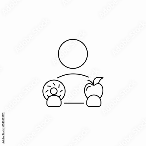 food choice icon sign vector