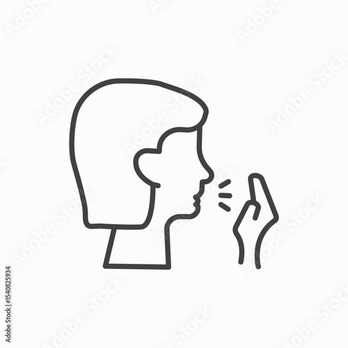 Cough icon icon