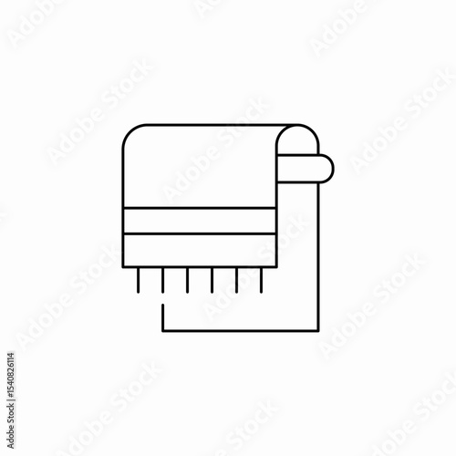 hand towel icon sign vector