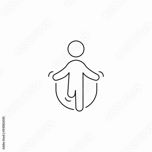 jimp rope icon sign vector