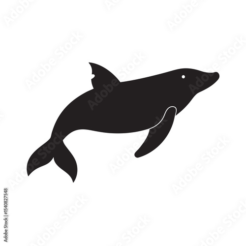 Whale Ocean Animal Silhouette Vector