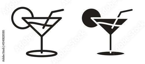 Citrus Martini glass icon
