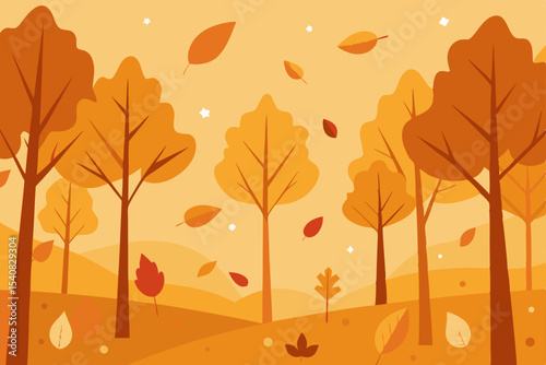 autumn background with maple