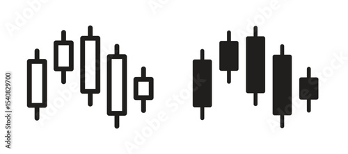 Chart candlestick icon