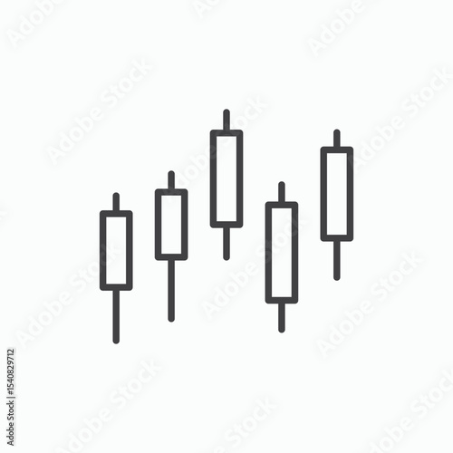 Chart candlestick icon