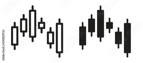 Chart candlestick icon