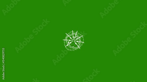 Circle Burst fireworks animation with layered  that burst outward in dynamic patterns.on green screen background. blast, fireworks, circle, burst, flash, futuristic, action, click, animation.