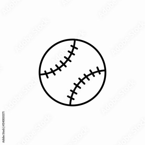 baseball game icon sign vector