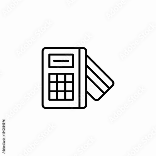 card terminal icon sign vector