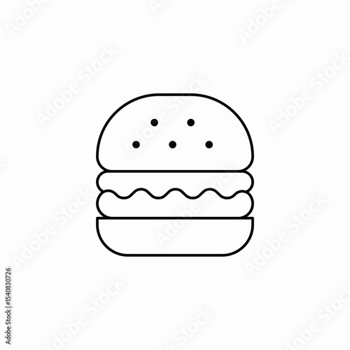 cheeseburger hamburger icon sign vector