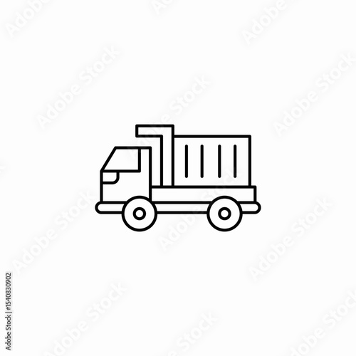 container truck icon sign vector