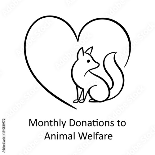 Monthly Donations to Animal Welfare – Fox in Heart Representing Ethical Commitment