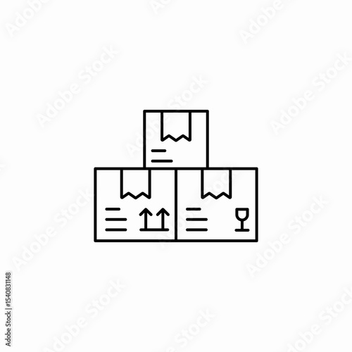 delivery packages icon sign vector