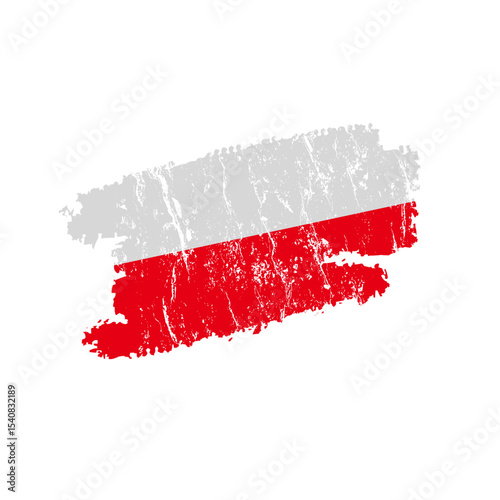 Flaga Polski -ilustracja wektorowa