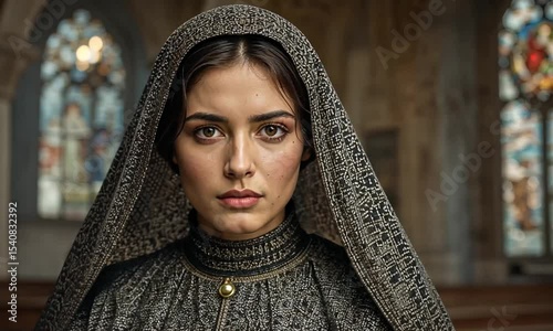 Saint Joan of Arc Standing Brave in Sacred Light

