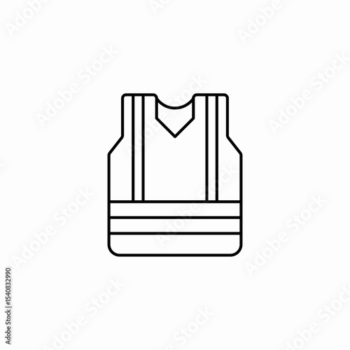 life jacket icon sign vector