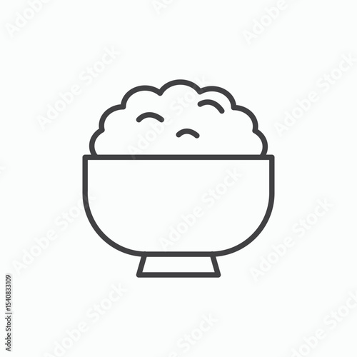 Bowl rice icon