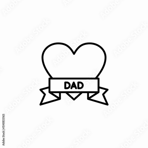 love ribbon icon sign vector
