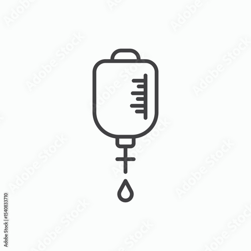 Blood transfusion icon