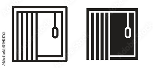 Blinds open icon
