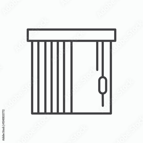 Blinds open icon