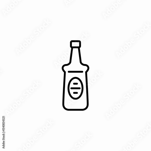 oil bottle icon sign vector